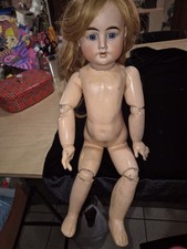 Ancienne Poupée Allemande 1000.3 De 50 Cm Tête Bisque.corps Bois Sans Manque 