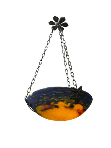 Art déco suspension - suspension, verre