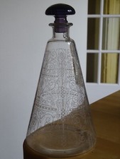 ANTIQUE ART DECO ART DECO CRYSTAL CRYSTAL WINE DECANTER MODEL LIDO 1930