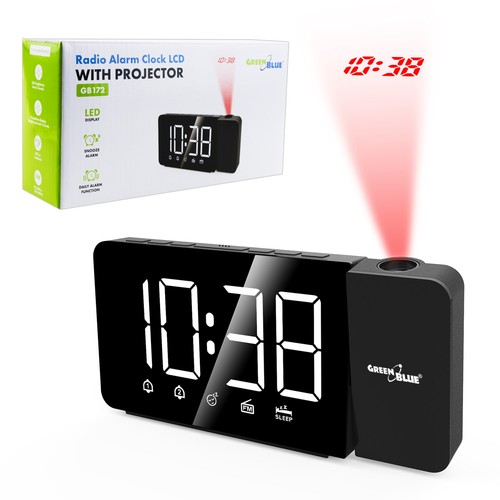 Radio réveil numérique led - radio-réveil,