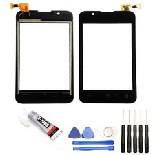 VITRE ECRAN TACTILE POUR WIKO SUNNY 2 4"  NOIR OUTILS+COLLE