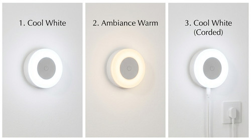 Lampe led tactile murale - led,
