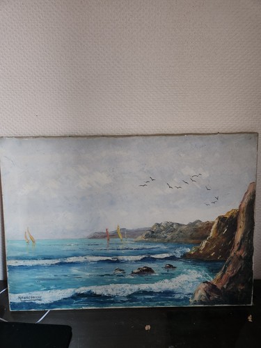 Tableau huile sur toile - huile,