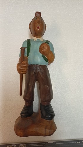Figurine bois tintin au - tintin,