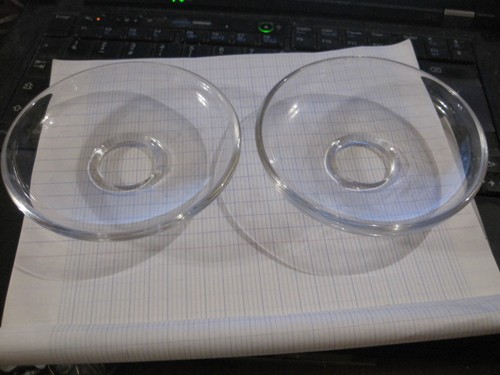 Anciennes bobeches verre - bobeches,