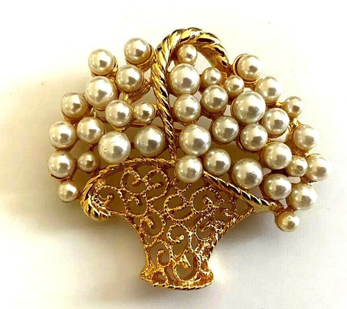 Broche panier fleur - panier,