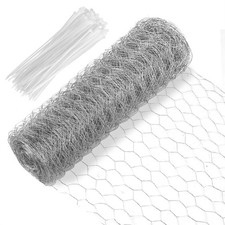 Grillage a Poule 40 cm x 12 m, Grillage Cloture Poule, Filet Poulailler Galva...