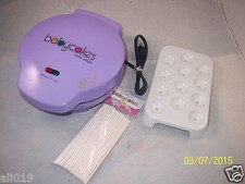Original Babycakes Cake Pops 12  Nonstick Coated Pops Purple Used