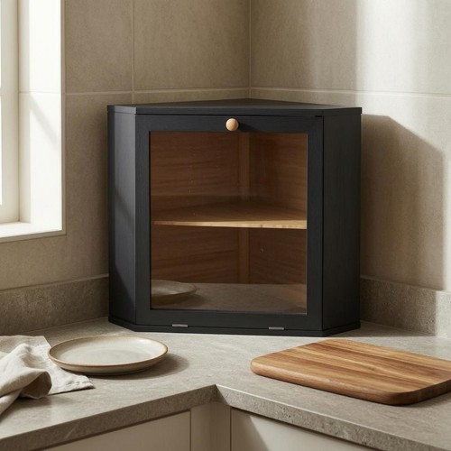 Boîte pain angle en bois - boîte,