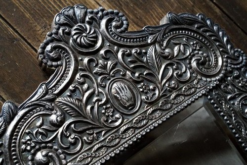 Miroir ancien verre biseauté