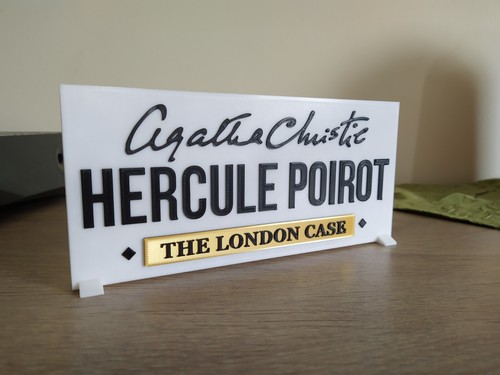 Enseigne hercule poirot agatha - enseigne,