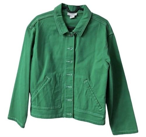 Veste denim verte - veste, en