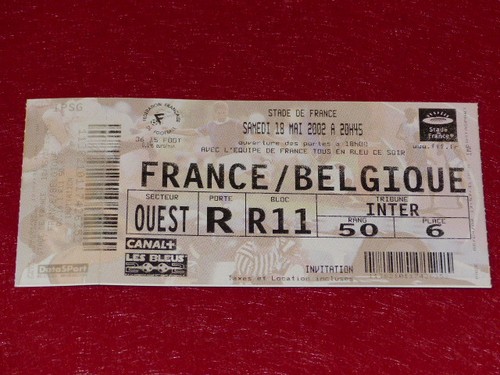 Collection sport foot ticket - sport,