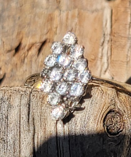 Bague marquise blanc k - marquise, 18