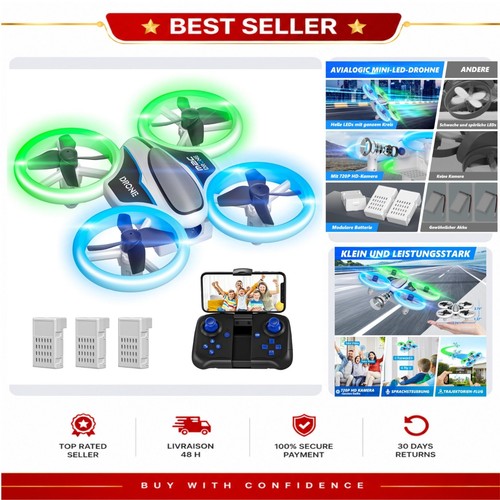 Mini drone caméra 1080p - drone, rc
