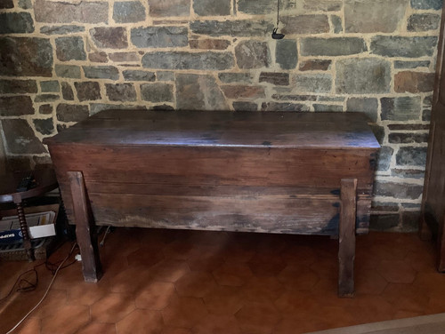 Ancien saloir coffre - , bois