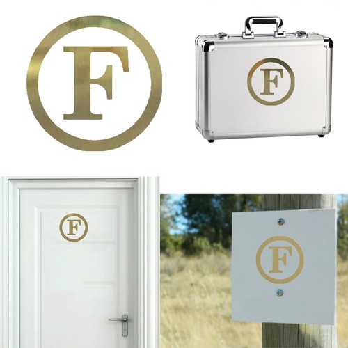 Lettre autocollant vinyle - lettre, f