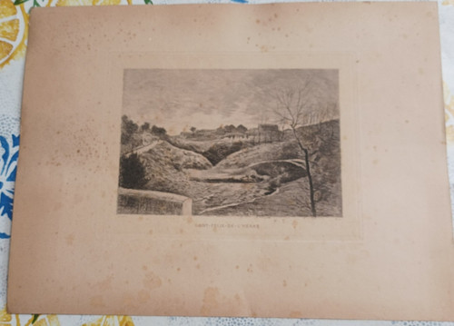 Ancienne eau forte lucien - eau,