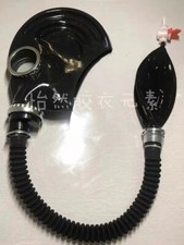 Latex Gas Mask Equipped w/ catheter 2L Breathing bag or Negative pressure Bottle