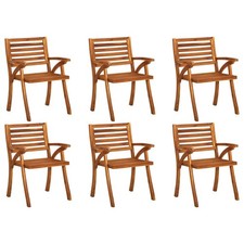 Lot de 6 Chaises de Jardin