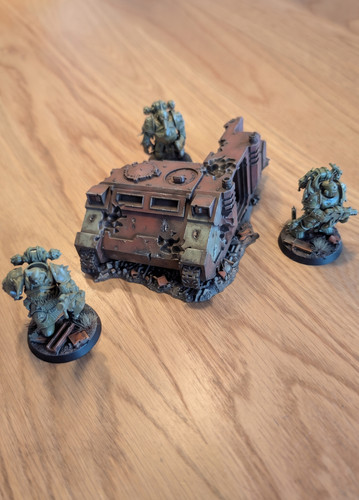 Char détruit 28mm impression - 28mm,