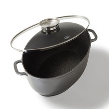 STONELINE Cocotte Gourmet, ovale, 38,8 x 26,3 cm, 8 L, avec couvercle