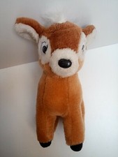 cuddly toy bambi faon deer plush animal beige brown 