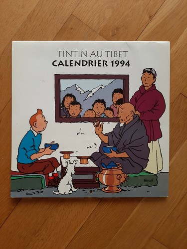 Ancien calendrier tintin - ancien, 1994