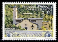 Andorre Espagnole 419 2014 30 Anniversaire Fin Radio Andorre MNH