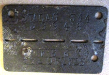 WW2 POW dog tag