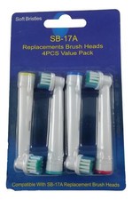 4 Têtes de Recharge Brosse à Dent Electrique Compatibles Oral-B Remplacement