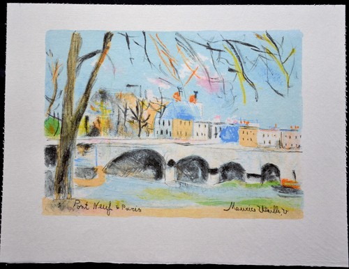 Lithographie maurice utrillo - maurice,