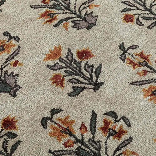Tapis rond laine touffeté - tapis,