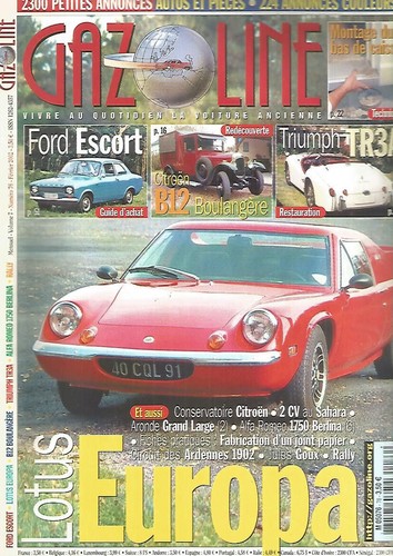 Gazoline lotus europa - gazoline, /