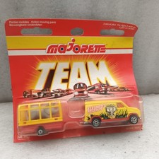 MAJORETTE FRANCE 300 SERIES SAFARI VAN AND TRAILER VERY GOOD CONDITION IN BLISTER