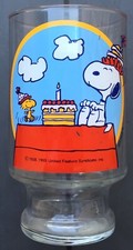 Verre Snoopy Happy Birthday