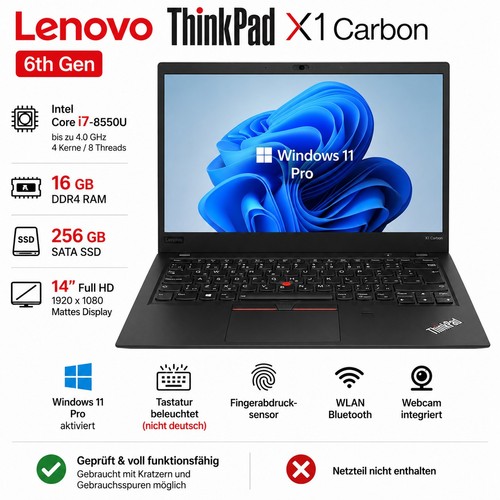 Lenovo thinkpad carbon - x1, 6th