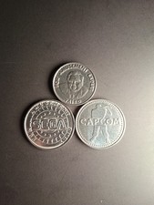 Lot De 3 Jetons Token Sega, Taito, Capcom test Pour Borne D'arcade, Coin Pusher