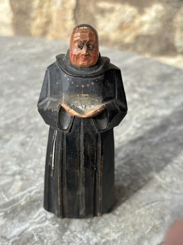 Moine religieu ancien bois - ancien,
