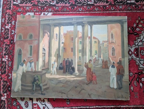 Tableau ancien huile sur - tableau,