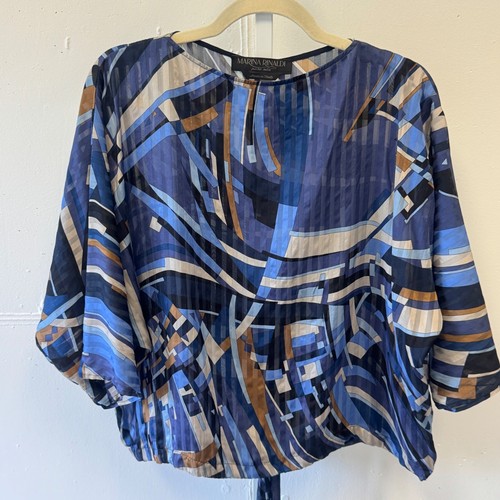Marina rinaldi pure silk - pure, blue