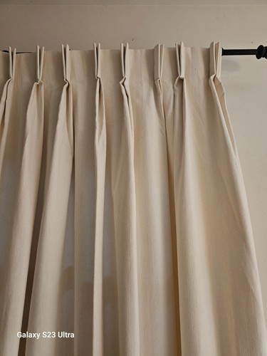 Paire rideaux neufs coton - de,