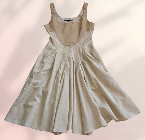 Robe évasée coton soie - robe,