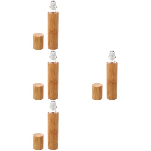 Reusable bamboo glass roller - bamboo,