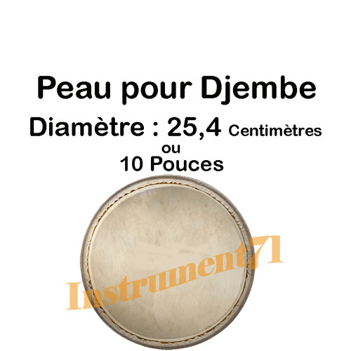 Peau pour djembe diametre - djembe, 10
