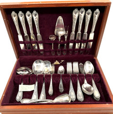 Wirths WIF27 Rostfrei Solingen Germany Silverplate Service for 8 Hostess Set EUC