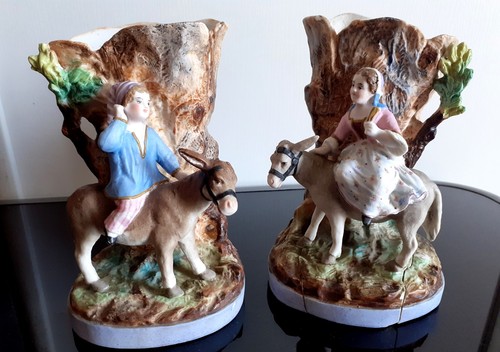Paire vases anciens - de, en