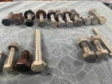 Vintage BMW R60/2 motorcycle hardware bolts KAMAX RIBE VERBUS shock bolts, peg