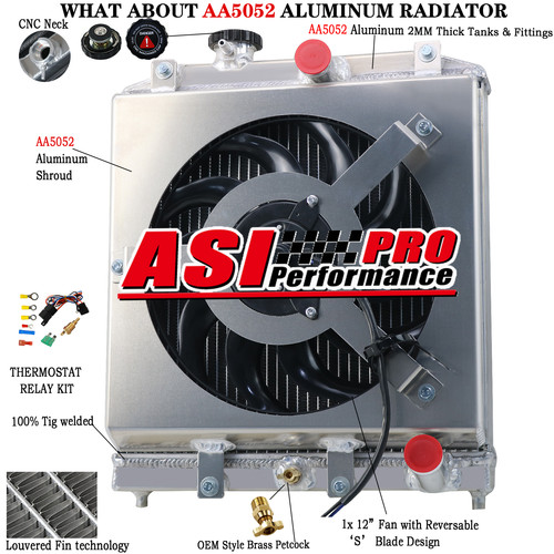 Radiateur pour honda - radiateur, 93-97