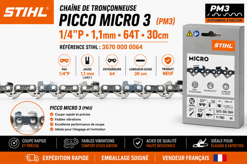 Chaîne stihl picco - picco, micro